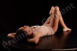 Underwear Woman Black Laying poses - ALL Average medium black Standard Photoshoot  Academic